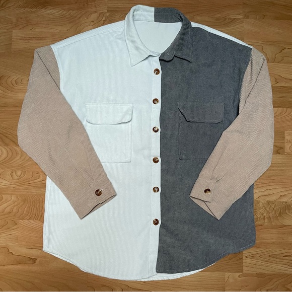 Corduroy Oversized Button Down - Picture 1 of 6